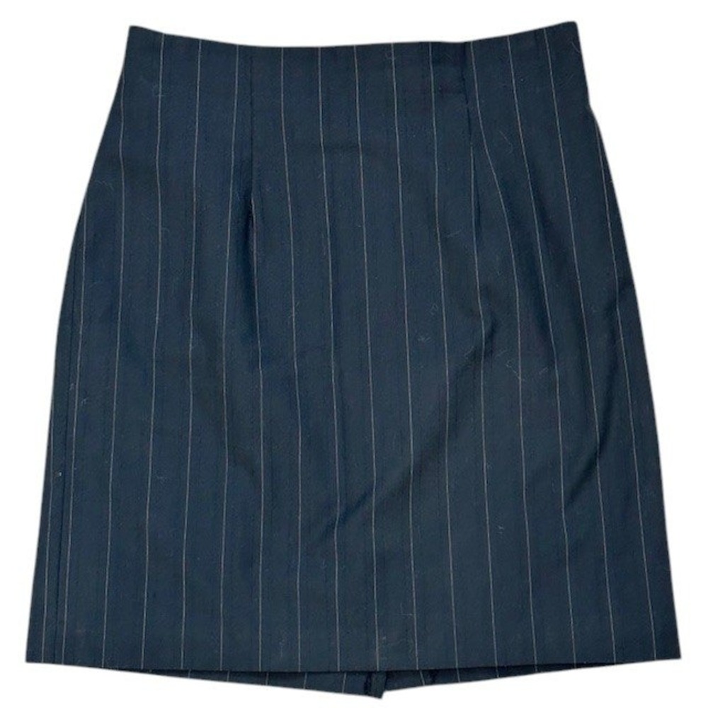 Vintage Jay Jacobs Pinstripe Skirt Women's 9/10 Black Career‎ Business Pencil